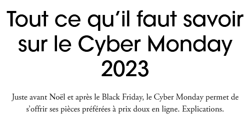 Image explicative cyber monday